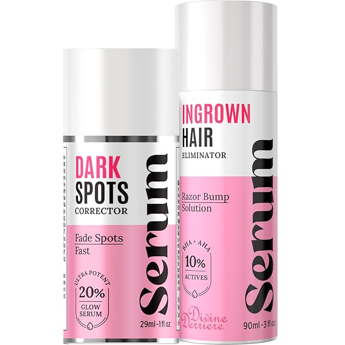 Save 14% on The Skin Care Solution For Dark Spots, Razor Bumps, Ingrown Hair & Razor Burns ā Includes Our Ultra Potent Brightening + Razor Bumps Solution For an Ultra Clear & Glowing Skin