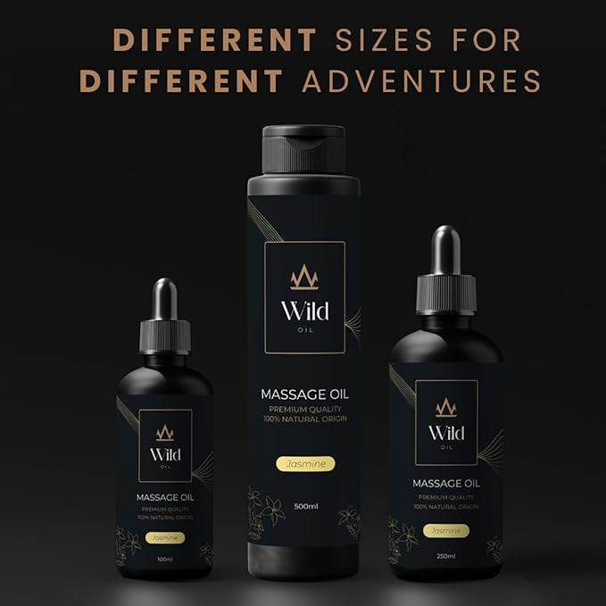 Luxurious Massage Oil Mineral, Grape Seed, Jojoba & Lavender Skin Moisturization Hair Nourishment Hydration, Elasticity, Vegan & Natural (100ml, Jasemine)