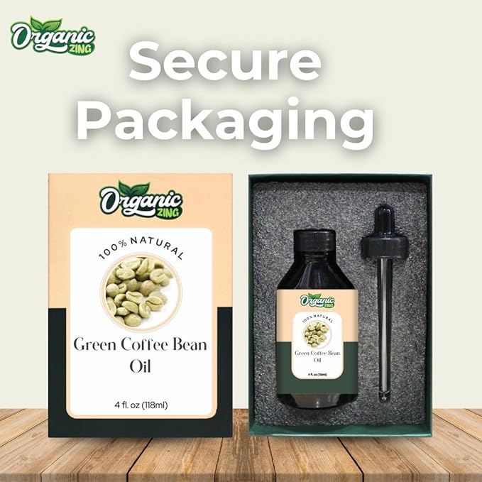 Green Coffee Bean (Coffea Arabica.) Oil | Pure & Natural Carrier Oil for Skincare, Hair Care & Massage - 118ml/3.99fl oz