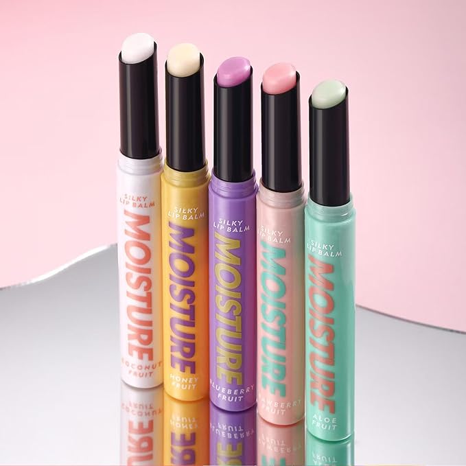 2 in 1 Moisturizing Tinted Lip Gloss Lip Balm Hydrating Glossy Hypoallergenic Natural Women Girls Teens Students Long Lasting Dry Lip Care Bees # 03