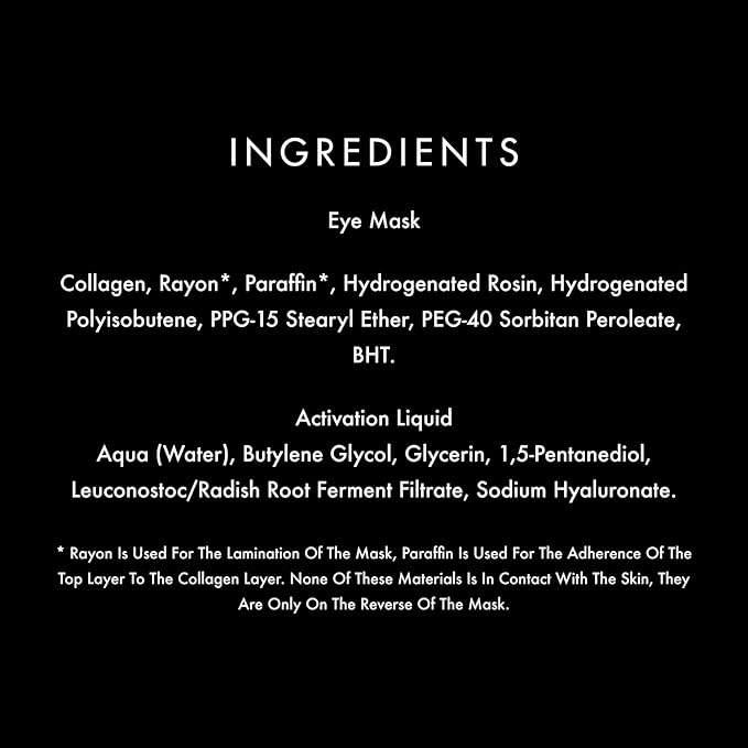 QMS Medicosmetics Advanced Collagen Eye Lift 4-Pack – Renews Skin in Only 20 mins with Collagen, Peptides + Hyaluronic Acid – 4 Eye Masks