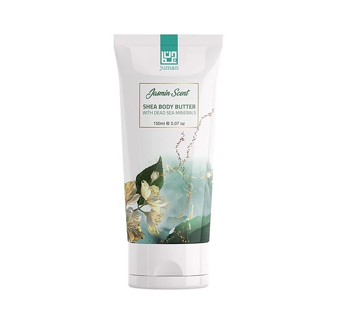 Dead Sea Goods | Shea Body Butter - Jasmin Scent with Dead Sea Minerals, 5.07 Ounce (Pack of 1)