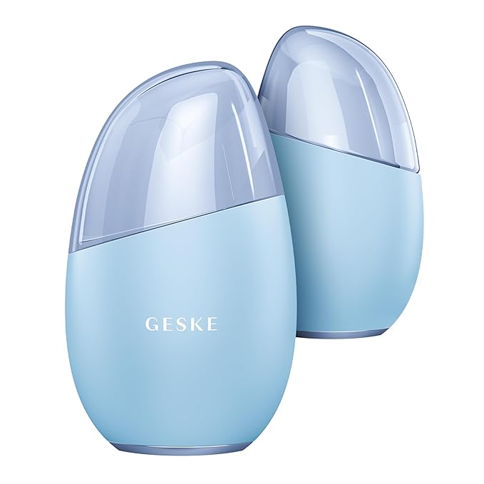 SmartAppGuided™ Cool & Warm Eye & Face Massager | 7 in 1 | Multi Massager | Face & Neck | Battery-free Cooling & Warming | Firms, Relaxes & De-Puffs Skin | Eye-Nose Area Targeted Design