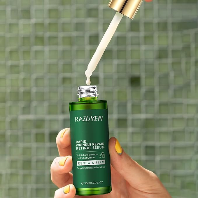 Retinol Serum for Face, Anti Aging Serum with Peptide for Fine Lines and Wrinkles, Smoothing, Repairing and Hydrating Face Serum, 30ml (1 Fl Oz)