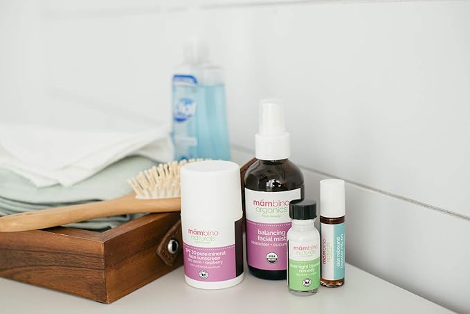 Overnight Blemish Solution Roll-On | Acne & Pimple Spot Care | Tea Tree & Plant-Based Formula | Cruelty-Free Skincare | 15 ml – Mambino Organics 3-Pack