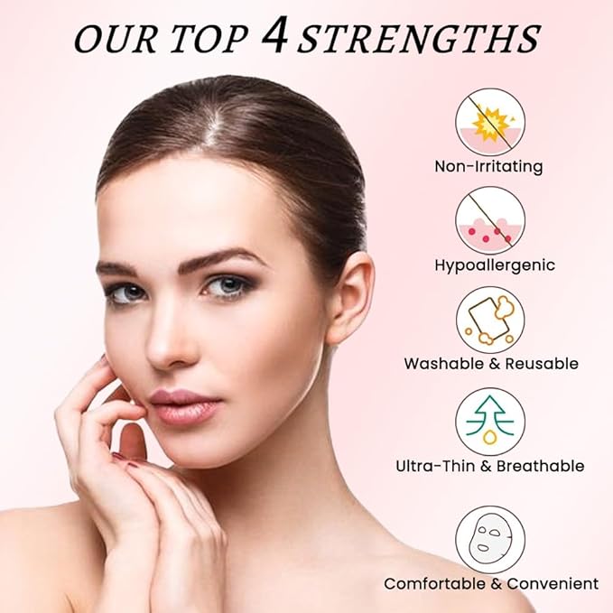 evpct 256Pcs Face Facial Medical Wrinkle Tapes Wrinkle Patches for Face Wrinkles Overnight, Smile Line Patches Face lifting tapes, Face oil Tape Smoothing Silicone face Forehead Wrinkle Patches