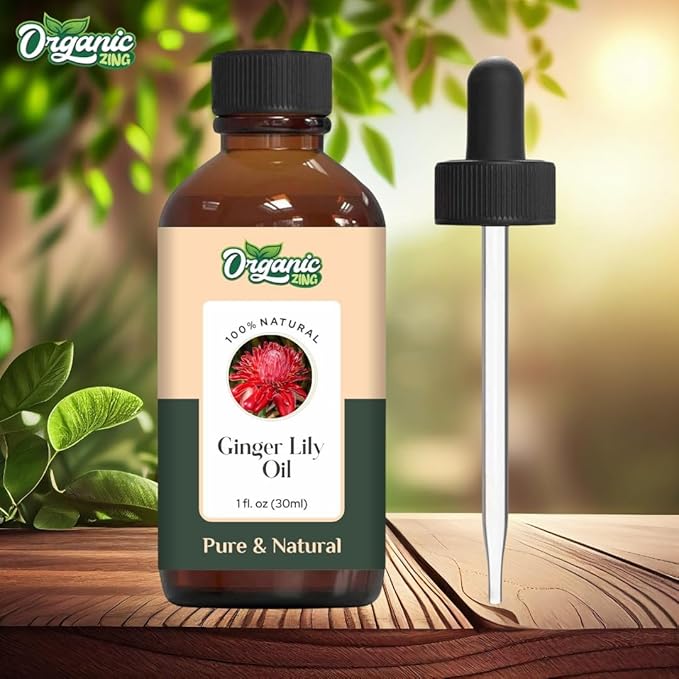 Ginger Lily (Hedychium coronarium) Oil | Pure & Natural Essential Oil for Skincare, Hair Care, Aroma and Diffusers- 30ml/1.01fl oz