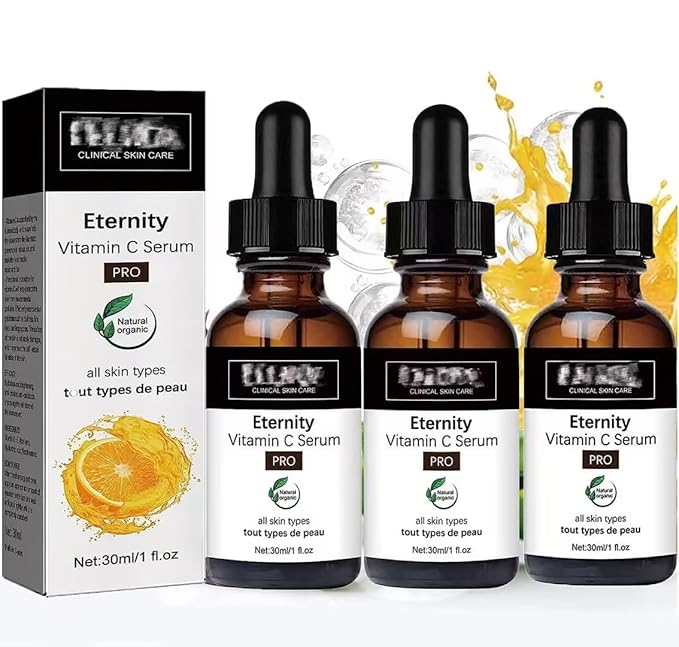 3PCS eternity vitamin c serum,Dark Spot Corrector Daily Face Serum,Vitamin C Serum for Face with Hyaluronic Acid