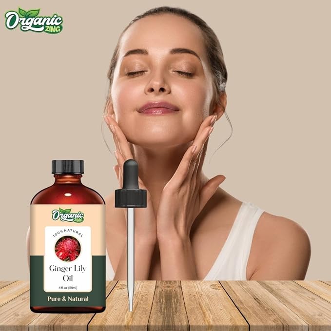 Ginger Lily (Hedychium coronarium) Oil | Pure & Natural Essential Oil for Skincare, Hair Care, Aroma and Diffusers - 118ml/3.99fl oz