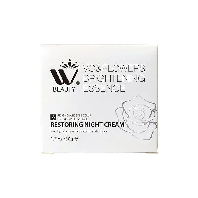 Restoring Night Cream for Face, Anti-Aging Moisturizer with Hydro-Rich Essence. Skin-renewing face cream for a hydrated, youthful look. Size: 1.7 oz.