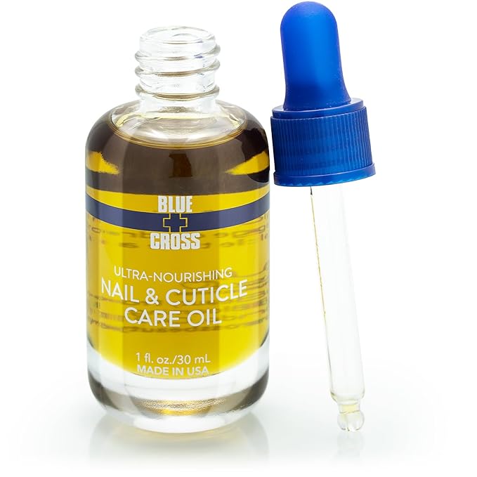 Blue Cross Professional Nail + Cuticle Care, All Natural Mineral Oil Free, Nourishing Nail & Cuticle Oil + Moisturizing Hydrating Cuticle Remover Gel Softener, 2 Pack Bundle