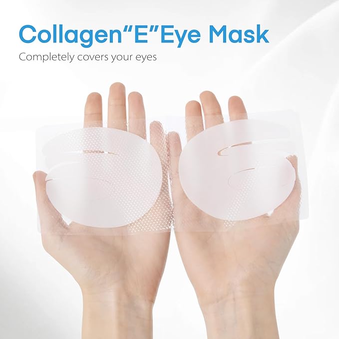 Dongyu Collagen Under Eye Patches: Deep Real Collagen Overnight Eye Gels Mask With Caffeine Peptides Niacinamide - Dark Circles Puffiness Wrinkles Improvement - Neck Smile Line Pads - 8 Pairs