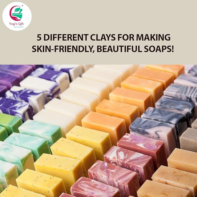 YOGIโS GIFT โ Celebrating health Multi Pack | Pack of 5 Clays + Rose Petal Powder for bundleโฆโฆ