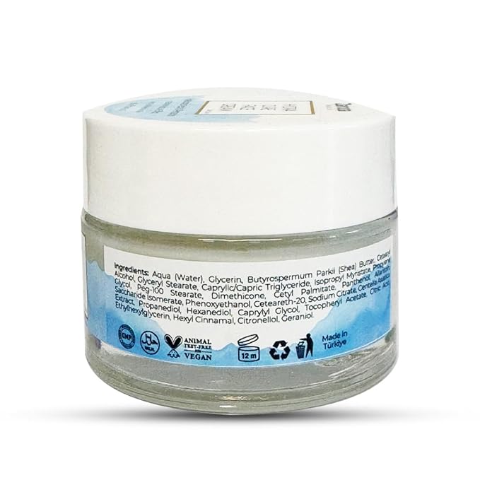 Hydra Cure Face Cream – Deep Moisturizing Day & Night Cream with Hyaluronic Acid, Panthenol & Allantoin – Anti-Wrinkle & Firming Skincare for Dry Skin – Vegan – 1.69 fl oz