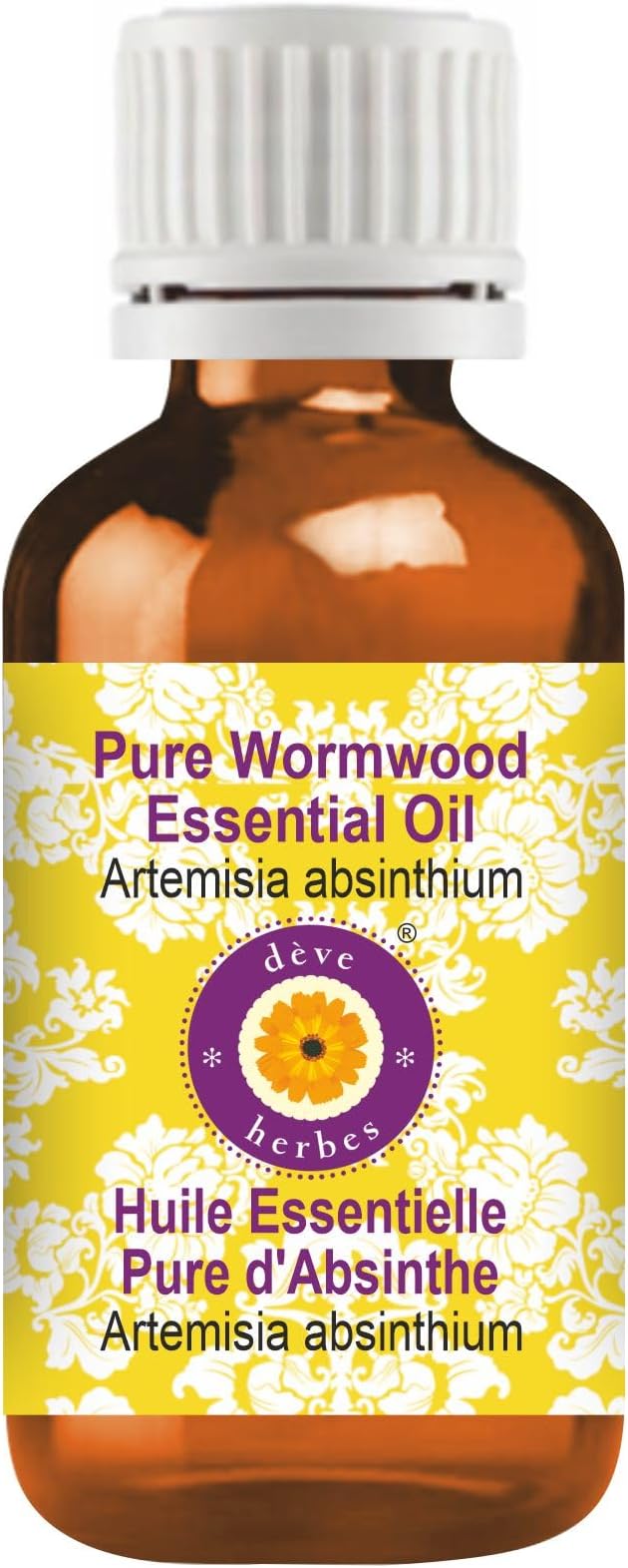 dève herbes Pure Wormwood Essential Oil (Artemisia Absinthium) 100% Therapeutic Grade Steam Distilled 15ml (0.50 oz)