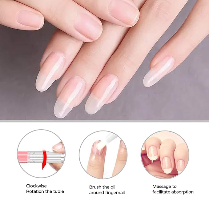 AIJIMEI 8pcs Cuticle Oil Pens Cuticle Oil Nail Oil Cuticle Nail Nutrition Oil Cuticle Oil Pen for Nails Moist Nail Repair Nail Care Essential Oil Moist