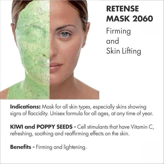 Casmara RE6TENSE Mask 2060 1 Unit Firming Soothing Peel Off Mask Gel (100 ml) + Powder (25 gr)