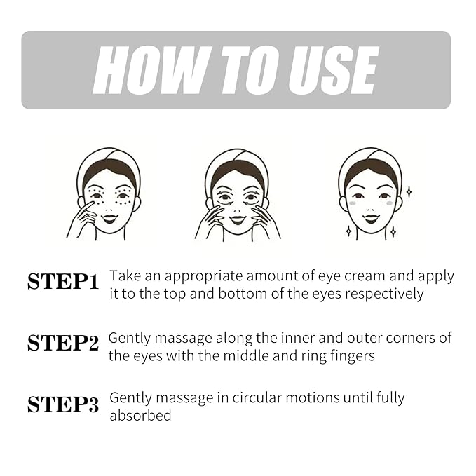 Caffeine Eye Cream Under Eye Cream for Anti-Age Eye Wrinkles Eye Elasticity Fine Lines Cream for Late Nights, Overtime Eye Skin Care For Women & Men