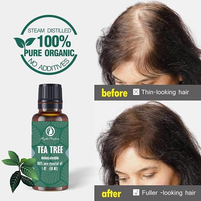Pure Tea Tree Oil 30ML with šš«ššš®šššš šš²š šš«šØš©š©šš« - Therapeutic Grade for Skin, Hair, Face,Toenails | 100% Natural Melaleuca Tea Tree Essential Oil for Face,Piercings, Scalp