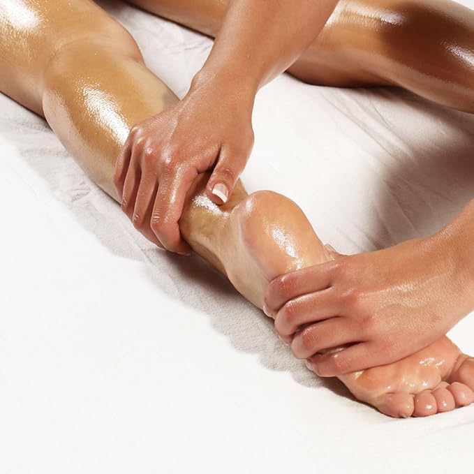 Master Massage Unscented Organic Massage Oil - Water-Soluble, Vitamin-Rich, Skin-Nourishing Formula, Ideal for Professionals and Home Use, 1-Gallon Bottle, Pack of 4