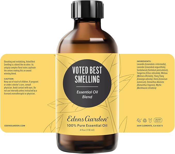 Edens Garden Voted Best Smelling Essential Oil Blend- 100% Pure Premium Grade, Undiluted, Natural, Therapeutic, Aromatherapy, The Best for Candle, Laundry, Kid Safe 118 ml (4 fl oz)