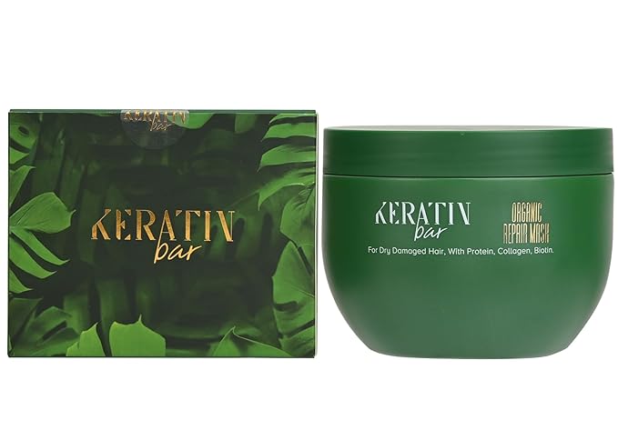 Hair Mask Deep Conditioner Treatment, Keratin Protein, Collagen, Repair & Dry Damaged Hair, All Hair Types, Vitamin (Organic Hair Mask)
