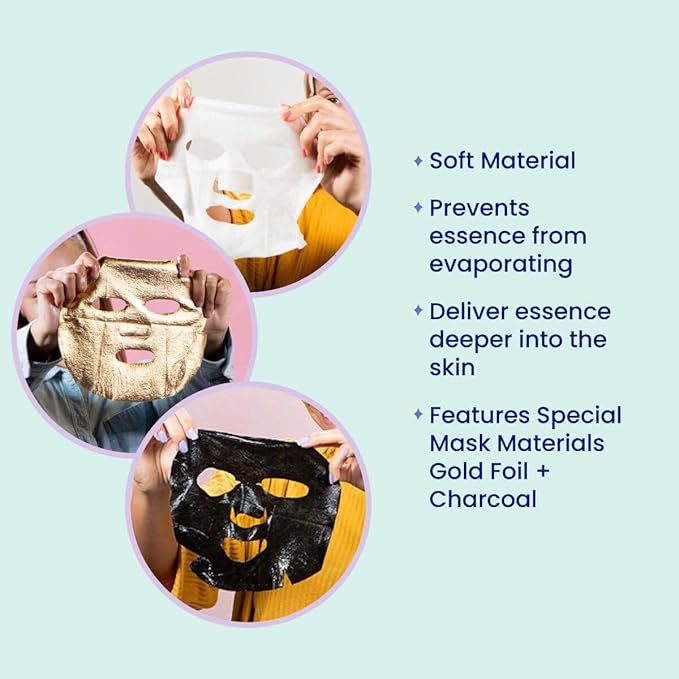 FACETORY K Beauty Face Mask Skin Care 15 COLLECTION Sheet Mask Gift Box | Natural Premium Korean Face Mask Gift Set For All Skin Types - No Sulfates, No Parabens (15 pc)
