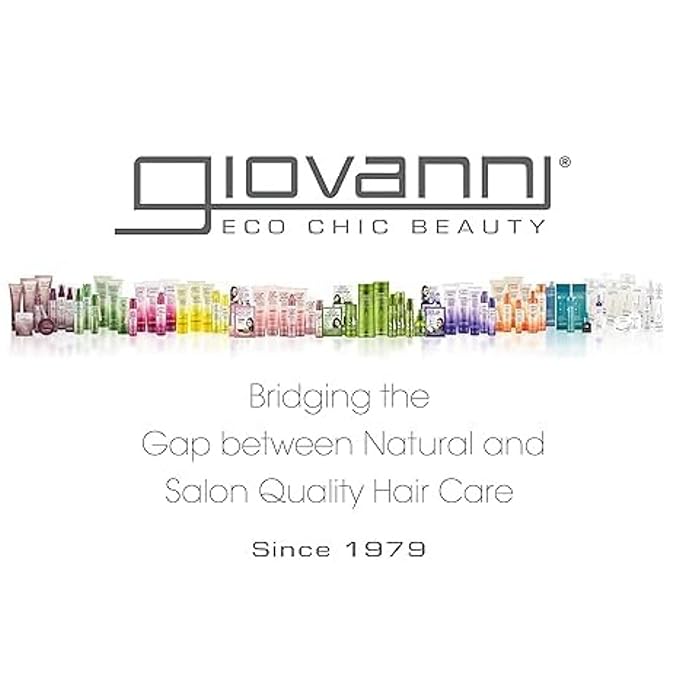 GIOVANNI ECO CHIC Frizz Be Gone - Super Smoothing Anti-Frizz Hair Serum, Adds Shine, Seals in Color, Infused with Natural Botanical Ingredients, Salon Quality, No Parabens - 2.75 fl oz (1 Pack)