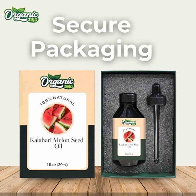 Kalahari Melon Seed (Citrullus Lanatus) Oil | Pure & Natural Carrier Oil for Skincare, Hair Care & Massage- 30ml/1.01fl oz