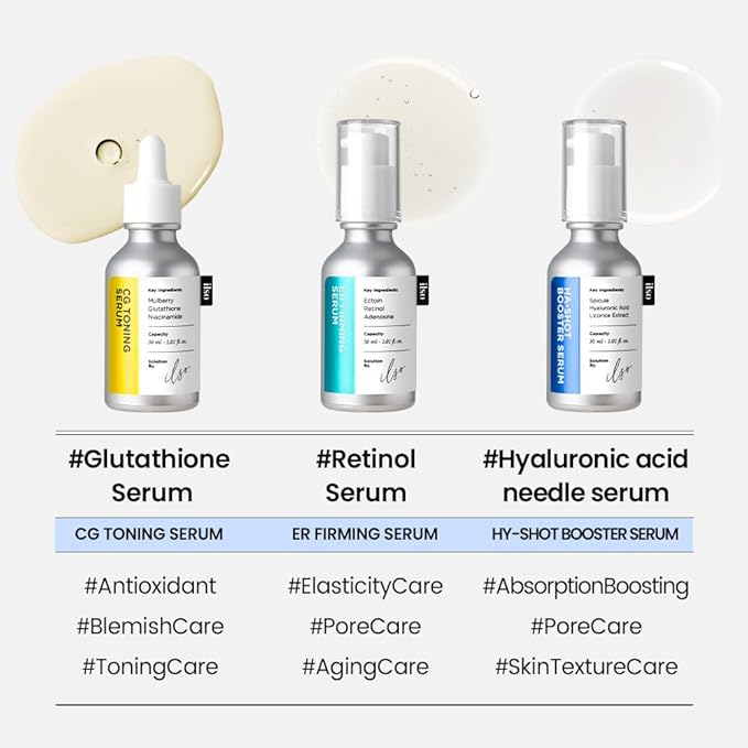 ILSO H-A Shot Booster Serum, Hyal-Spicule Exfoliating Serum, 0.5oz, Improves Skin Texture and Pore Tightening, Moisturizing Formula