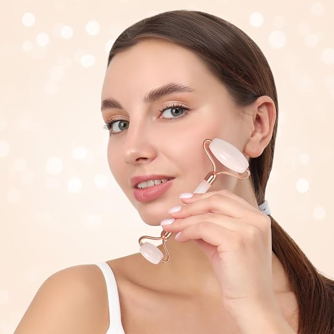 Gua Sha Facial Massager Tool, Jade Roller Face Roller, for Face, Neck, Back, Arms, Legs,SPA Gifts for Women Gua Sha Facial Massager Reduce Puffiness and Improve Wrinkles