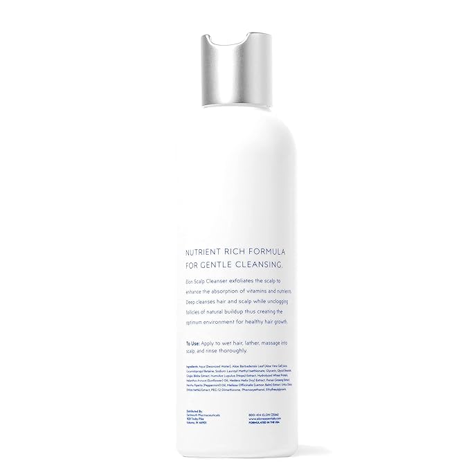 Elon Thinning Hair Scalp Cleanser - Revitalizing & Exfoliating Scalp Treatment for Hair Growth – For Women & Men – Color Safe & Paraben Free (6.7 Oz.)