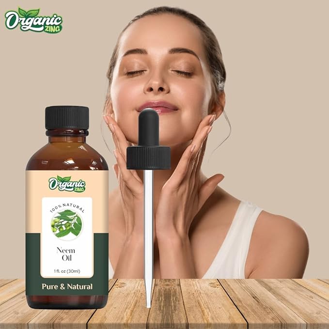 Neem (Azadirachta Indica) Oil | Pure & Natural Carrier Oil for Skin Care & Hair Care - 30ml/1.01fl oz
