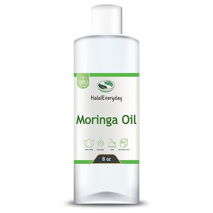 Moringa Oil - 100% Pure Natural Unrefined Virgin Organic | Cosmetic & Food Grade | For Skin, Body, Hair & Face (8 oz.)