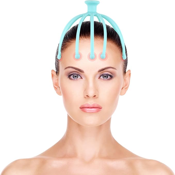 Head Massager Scalp Massaging Tool Relaxation Tool Octopus Scalp Massager Drivers Headache Relief Head Gua Sha Massager The Driver Tools Multifunction Massager