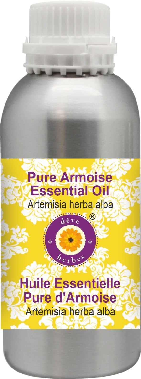 Deve Herbes Pure Armoise Essential Oil (Artemisia herba alba) Steam Distilled 630ml (21 oz)