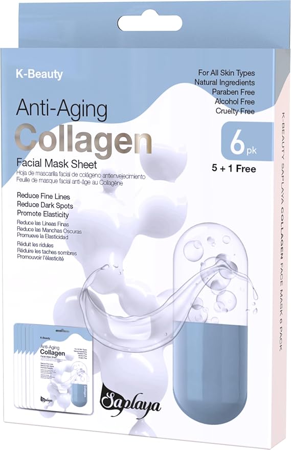 K-Beauty Facial Skincare Natural Beauty Multi-Pack Face Sheet Masks Balanced Skin Care Made In South Korea