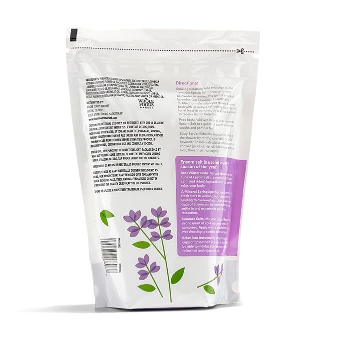 365 by Whole Foods Market, Lavender Epsom Salt, 48 Ounce