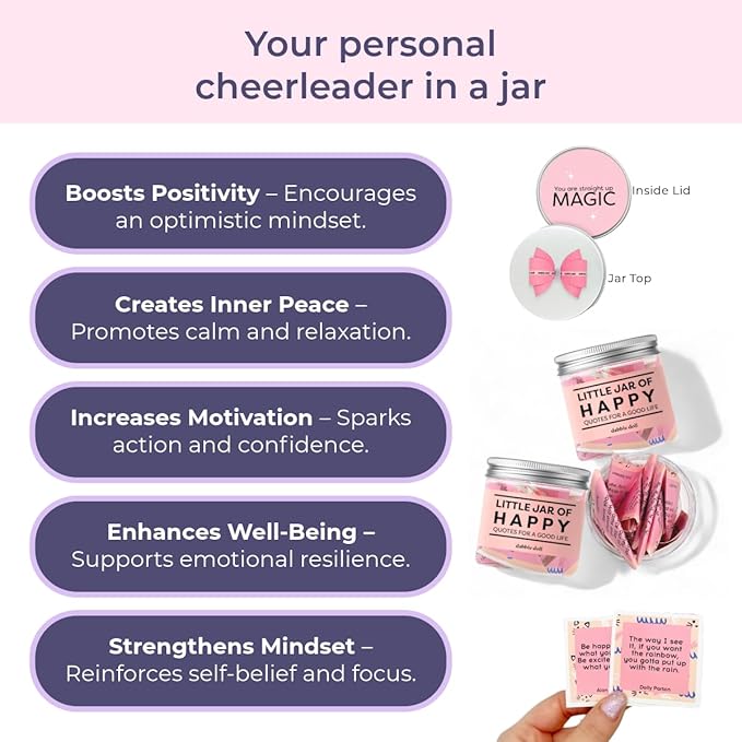 Happy Gift Set โ Spa Pamper Kit, Smile Socks, Motivational Gift Box with Uplifting Quotes, Silly Sleep Mask | Self-Care Gift Box for Women, Mother's Day (Premium Gift Set)