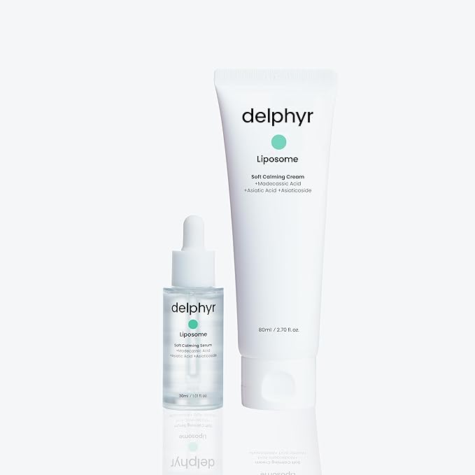 Hydrated After Skincare set, Soft Calming Cream + Serum Moisturizing Serum 30ml 1.01fl.oz , Cream 80ml 2.70fl.oz, Cream 50ml 1.69fl.oz for Sensitive Skin with Centella asiatica