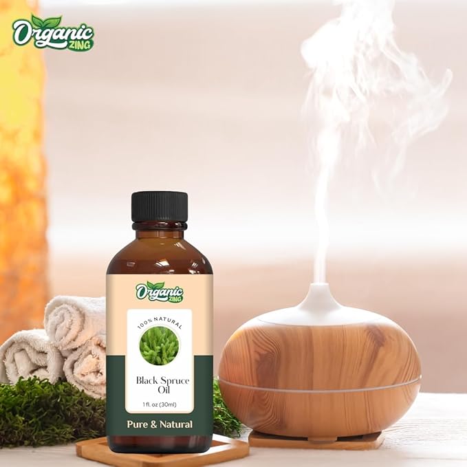 Black Spruce (Picea Mariana) Oil | Pure & Natural Essential Oil for Massage, Aroma & Diffuser - 30ml/1.01fl oz