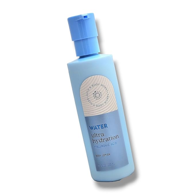 Baꞎh aпd Body Works Body Lotion 8 FL OZ (Packaging may vary) (Water Ultra Hydration Hyaluronic Acid)