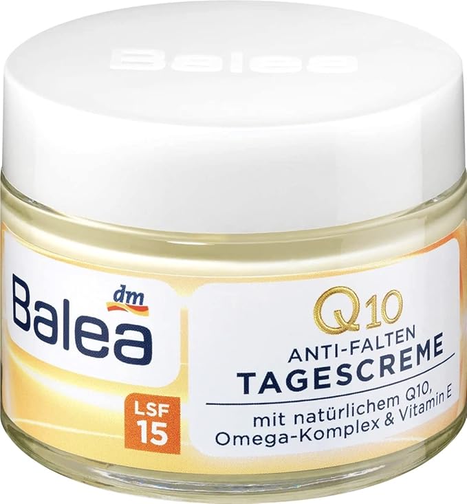 Balea Q10 Anti-wrinkle Day Cream+Night Cream VitaminE Cream Reduce wrinkles fine lines SkinCare regeneration cream Vegan
