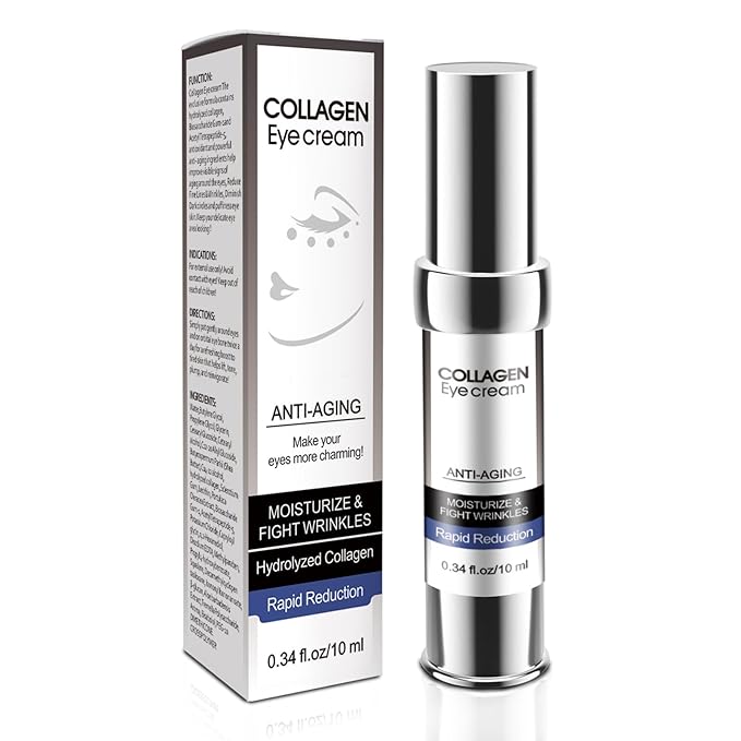 Eye Cream, Collagen Eye Stick,Under Eye Cream Anti Aging, Moisturizing Eye Balm Reduces Wrinkles Fine Lines Dark Circles, Puffiness Bags, Skin Firming, Under and Around Eyes Women Men