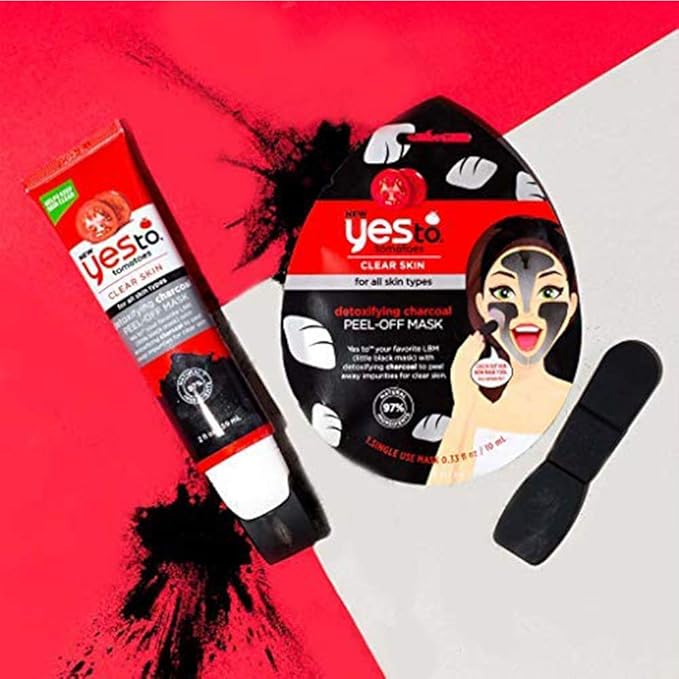 Yes To Tomatoes Detoxifying Charcoal Peel Off Face Mask, 2 Fl.Oz