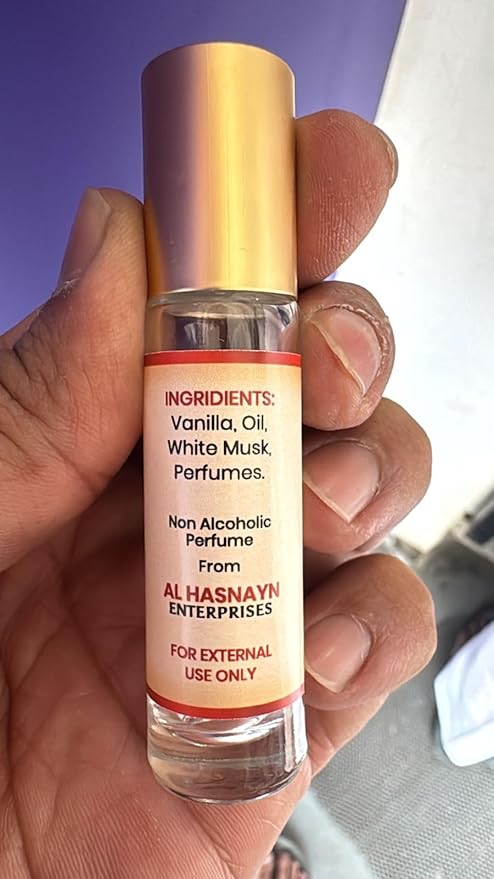 AL-HASNAYN Vanilla vibes Fragrance Oil Roll-On Perfume 6ML 0.20 fl oz |Rollerball perfume |Alcohol free| Long Lasting | Gifts for men women|