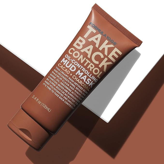 FORMULA 10.0.6 - Take Back Control Oil-Controlling Mud Mask - Creamy Mud Mask, Detoxes Skin & Decongests Pores 3.4 fl oz (100ml)