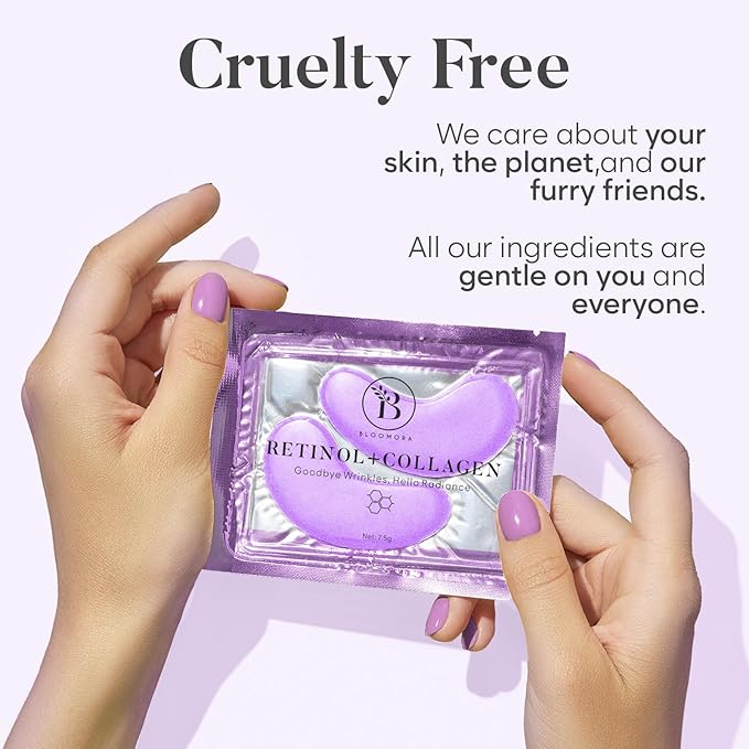 Retinol & Collagen Under Eye Patches (30 Pairs) Under Eye Patches for Dark Circles and Puffy Eyes, Under Eye Mask, Puffy Eyes Treatment