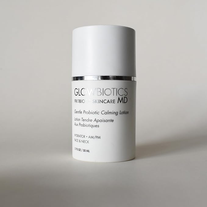 Glowbiotics Gentle Probiotic Calming Lotion: Lightweight Moisturizer for Soothing Hydration, Reduces Redness & Irritation | With Hyaluronic Acid & Shea Butter