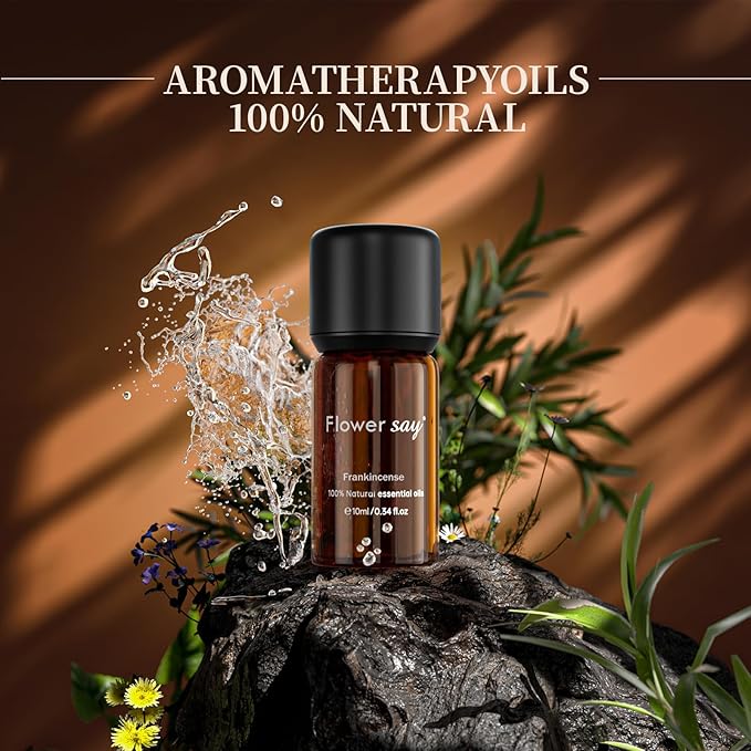 Frankincense Essential Oil 0.34Oz - 100% Pure Undiluted Premium Therapeutic Grade Essential Oils for Diffuser/Skin Care/Massage/Hair/Pain